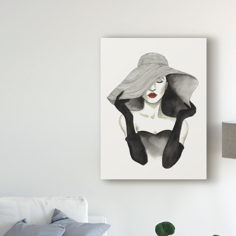 «In Vogue I», reproduction de peinture acrylique sur toile tendue, H 47 po x l 35 po x P 2 po