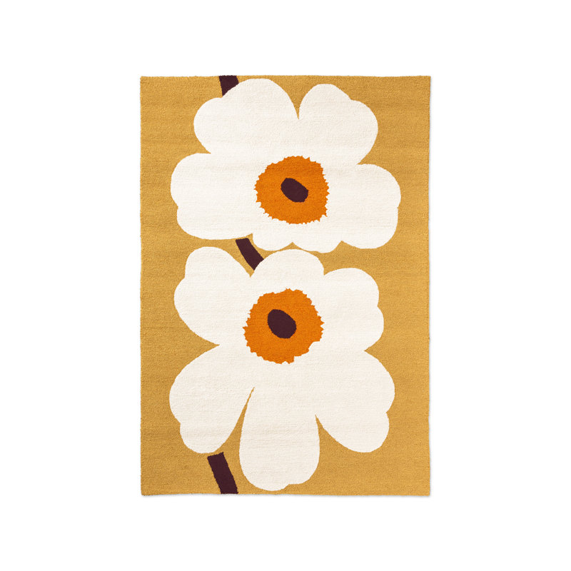 Unikko Anniversary Honey | 433001, Rectangle 4'7" x 6'7", Honey