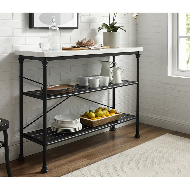 Heymann 48 " W Console Table, White