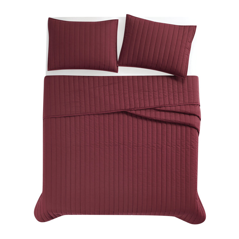 Cotton Standard Quilt, Full / Queen Quilt + 2 Standard Shams, Mustard Yellow
