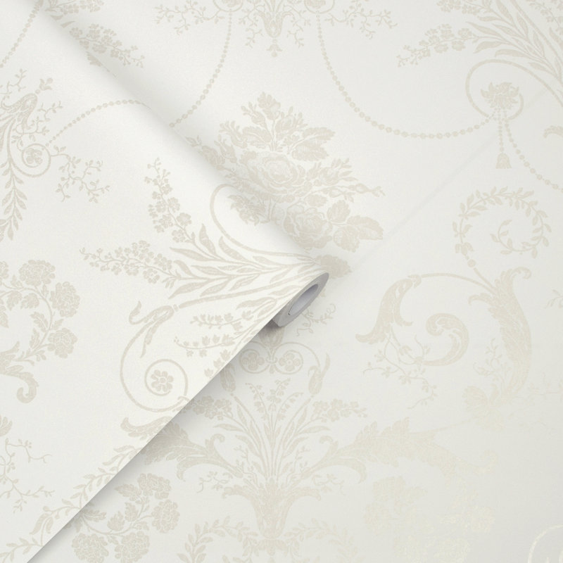 Rouleau de papier peint Laura Ashley Josette, Blanc