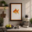 Golden Goldfish Botanical - Wrapped Canvas-1880379036-1880379025
