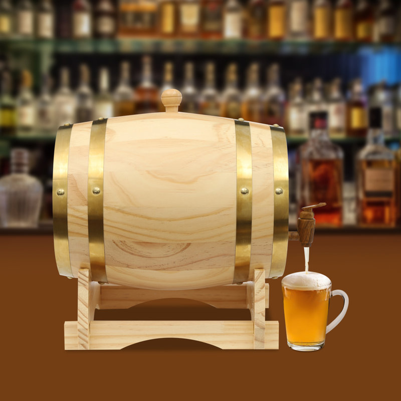 YXSUN 1.32 Gallons Wood Keg