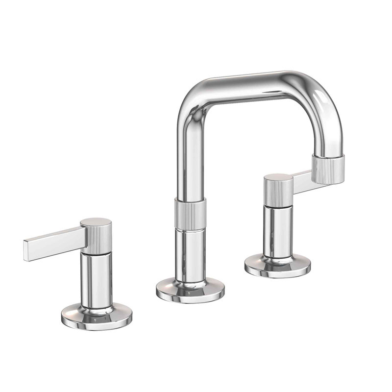 Pardees Widespread Bathroom Faucet with Drain Assembly, Polished Chrome