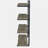 Black Grey Driftwood Four-layer Wall-mounted Rack