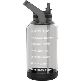 Contigo Wells Plastic Filter Water Bottle with AUTOSPOUT Straw Lid, 24 Oz.,  Salt