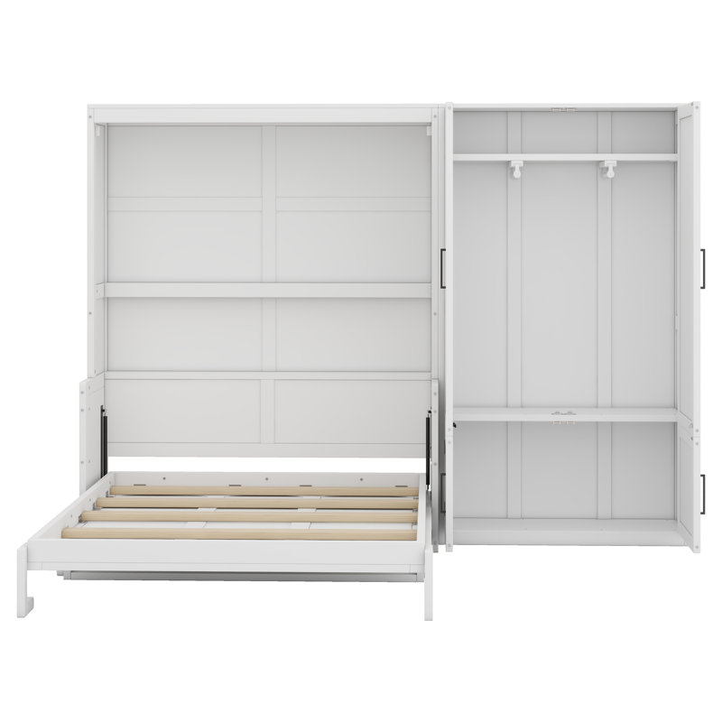Lit escamotable avec lit escamotable Murphy, Blanc