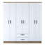 Harelda 6 Door Manufactured Wood Wardrobe-1545135081
