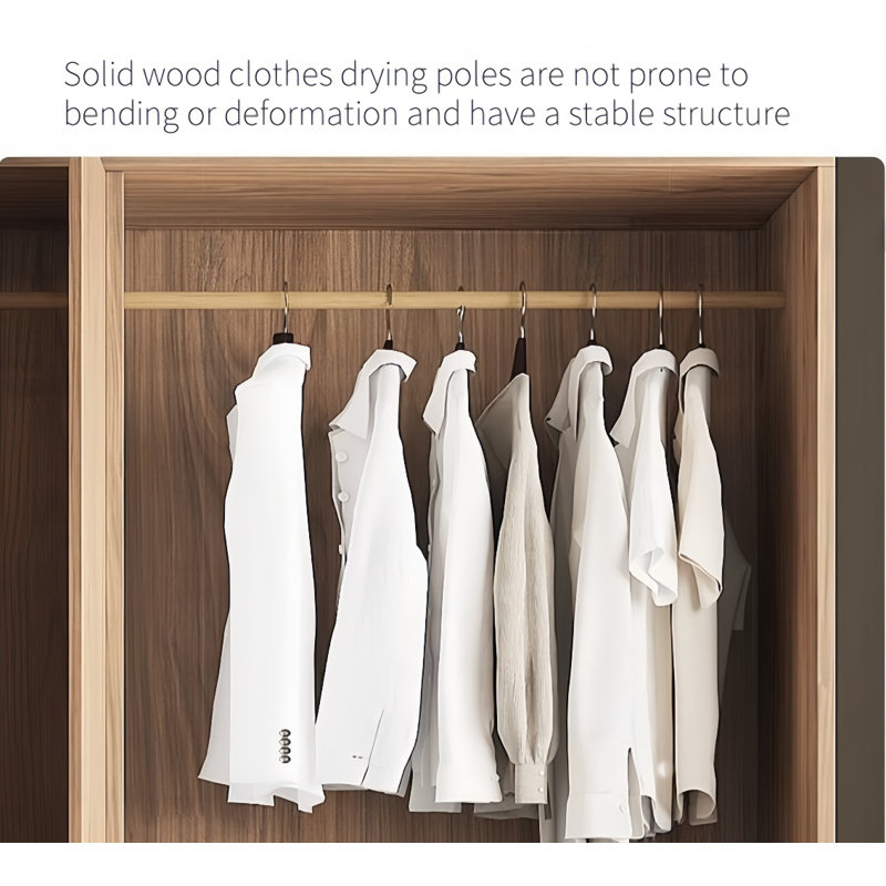 Modern  Simple Practical And Elegant Wardrobe, 99" H x 71" W x 24" D