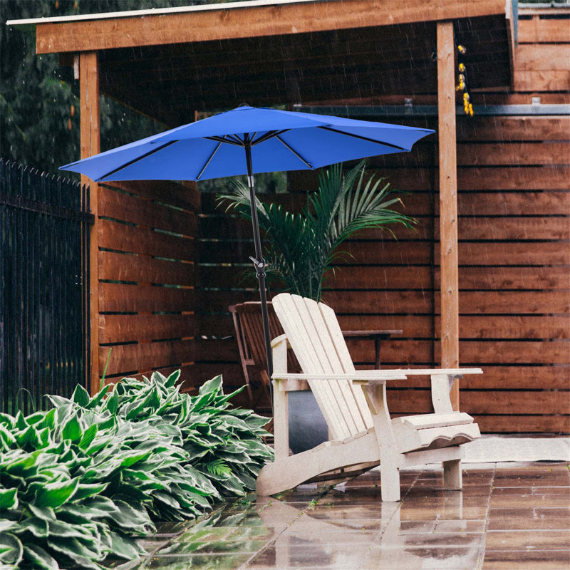 Versatile Outdoor Patio Umbrella with Advanced Features for Ideal Shade, Blue