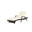 2 chaises longues inclinables d'extérieur avec coussins - 150 réglables pour bronzer - Structure en acier, 600 lb