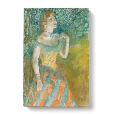 The Singer In Green by Edgar Degas - Wrapped Canvas Painting