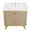 Meuble-lavabo sur pied simple 30 po avec plateau en bois manufacturé Modway Soma-93249775-93249774