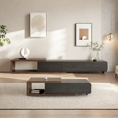 Modern TV Stand and Coffee Table Set