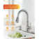 WOWOW Pull Out Kitchen Faucet with Soap Dispenser