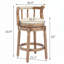 Tabourets de bar en bois
