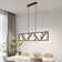 4 - Light Matte Black Square/Rectangle Pendant