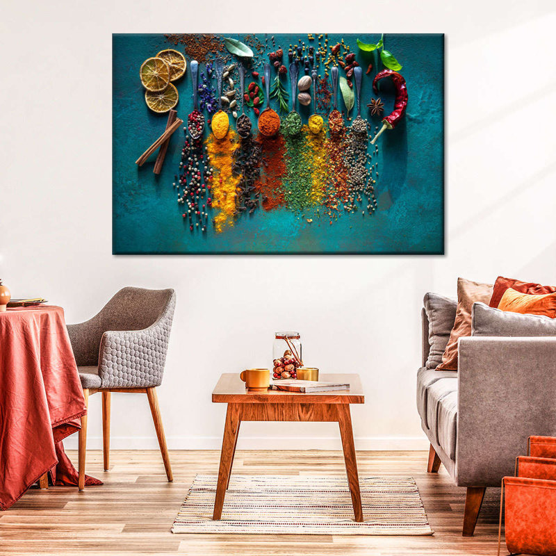 «Sp cuons of Seasonings», reproduction sur toile, 20" H x 30" W x 1.25" D