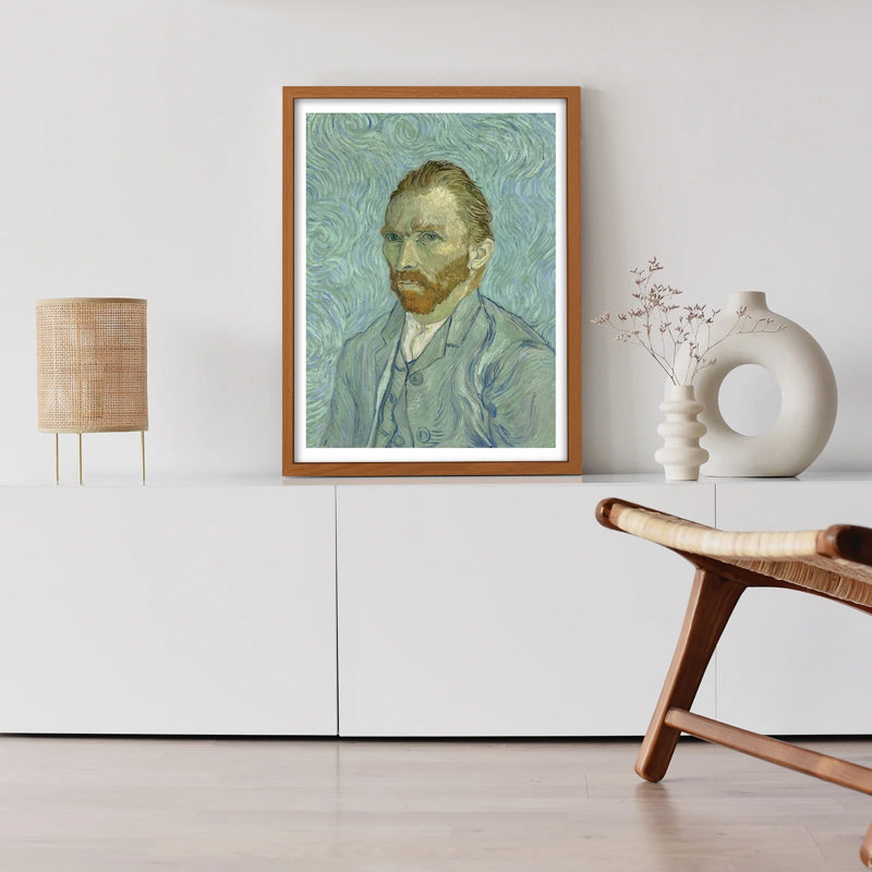 Autoportrait Van Gogh, Cadre café café, H 10 po x l 8 po