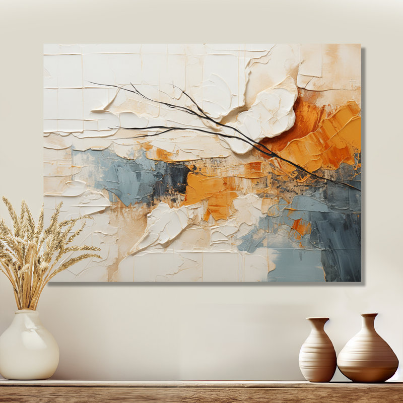 Minimalisme moderne, sérénité scandinave, reproduction d'art sur toile, H 34 po x l 44 po, Toile tendue, Sans cadre