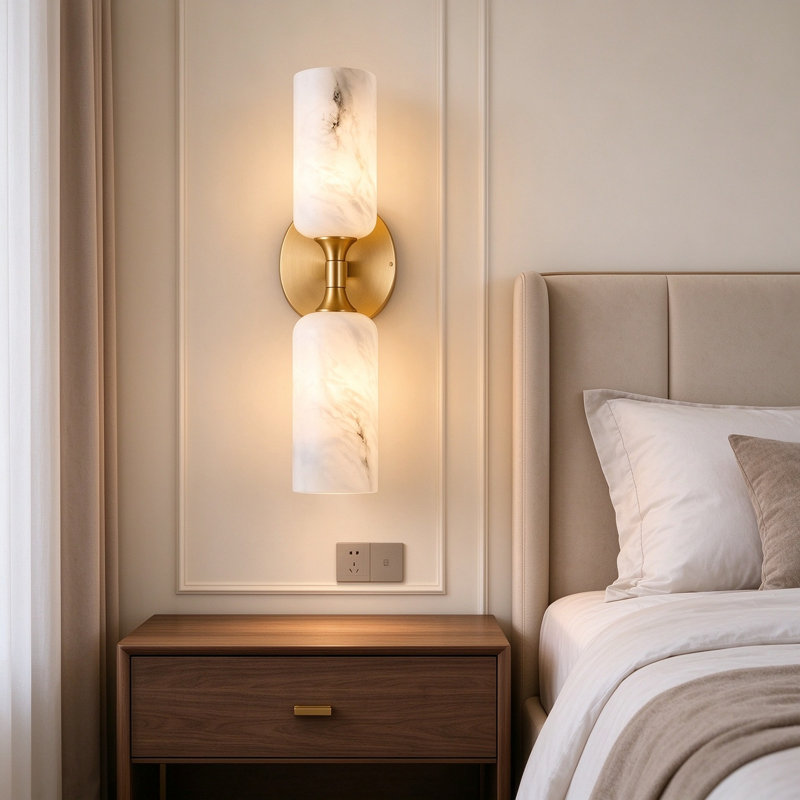 Genuine Marble Armed Sconce