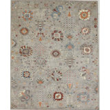 Transitional One-of-a-Kind Rectangle 8'8" X 10' Hand Knotted Area Rug