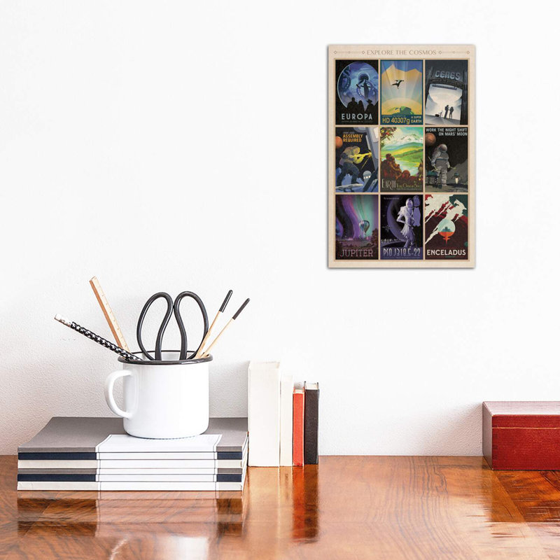 Explore The Cosmos - Wrapped Canvas Print, 30.48cm H x 20.32cm W x 1.91cm D