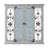 Alvardo Beige Wooden Scroll Window Shutter Home Wall Decor with Metal Scrollwork Relief, 40" x 2" x 40"