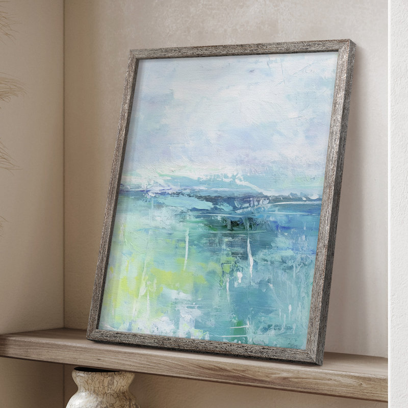 Série ABSTRACT DCCDXIV, reproduction encadrée - bois massif, H 15 po x l 12 po