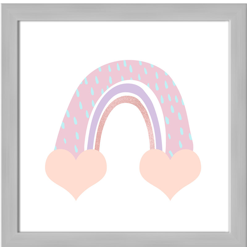 Arc-en-ciel 1, H 18 po x l 18 po x P 0,63 po, Encadré de boîte blanc