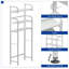 Rangement de salle de bain Chinonye, tablette de rangement au-dessus de la toilette, rangement de toilette