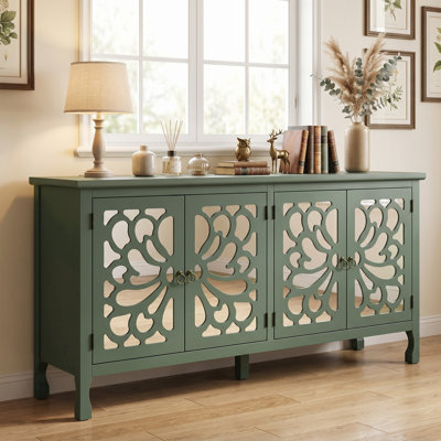 Buffet 63 "sculpté avec porte miroir