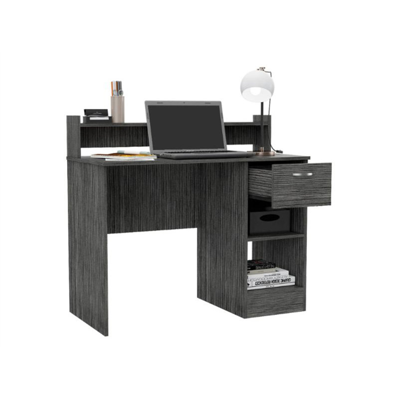 Portland 2-Shelf 1-Drawer Writing Desk Smokey Oak