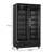45 in. Two-Door Commercial Display Merchandiser Refrigerator in Sleek Black, 35 cu. ft. ETL Listed