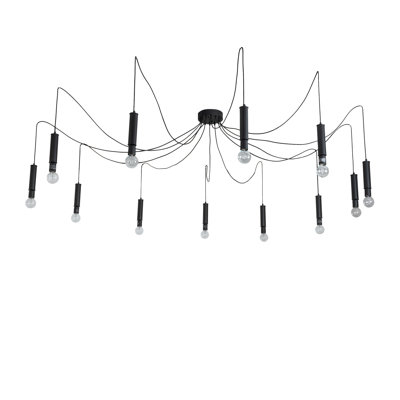 Luminaire suspendu cylindrique 12 lumières Castiliolite