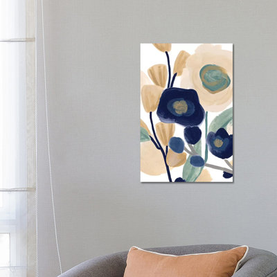 Poppy Cascade I by June Erica Vess - Wrapped Canvas Print