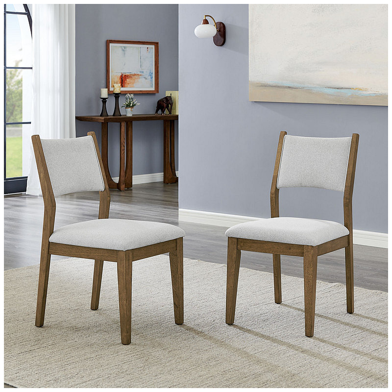 Chaises d'appoint en chêne avec tissu