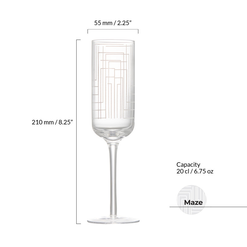Maze 200ml Handmade Flute Set