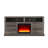 Terra 70"W Gray Walnut Finish TV Stand Console With Fireplace And Heater-1075633209