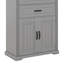 Grande armoire de rangement, armoire de rangement autoportante avec 4 portes, tablette réglable et 2 tiroirs-201819355