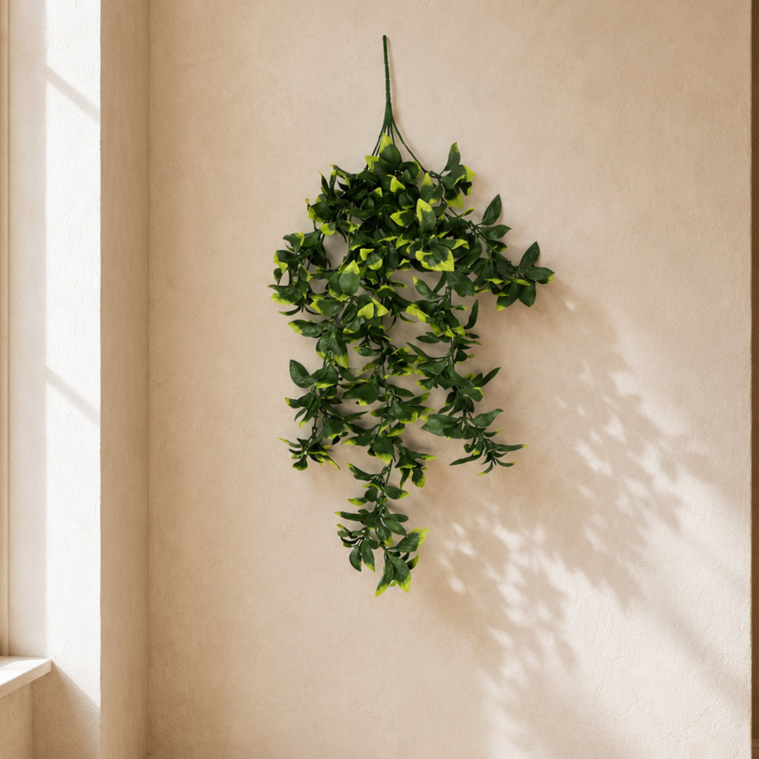 Artificial Hanging Plants Fire / UV Resistant 71 cm H Faux Fern Plant - Image 5