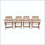 Ensemble de chaises de patio pliables pliables (ensemble de 4)