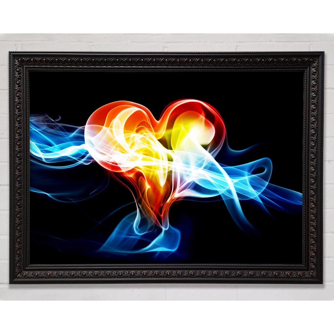 Lovers Heart Of Passion Gerahmter Druck Wandkunst