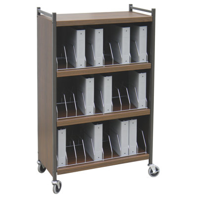55.13'' H x 34.5'' W File Cart with Wheels