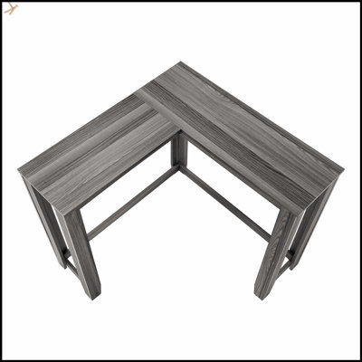 Console d'angle étroite, design moderne pour le vestibule, solution de rangement compacte et élégante