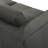 Cramer 93" Modern Leather Sofa In Anthracite Gray Or Ochre With Track Arms-1100124042