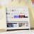 2-in-1 Mobile Storage Shelf - MDF Bookcase with Deep Pockets & Rolling Bins, Multi-Scene Organizer