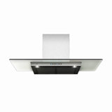 30" 600 CFM Convertible Wall Mount Range Hood in Silver/Clear