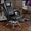 Fauteuil de bureau confortable avec fonctions avancées de massage et d'inclinaison