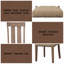 Ensemble de 2 chaises d'appoint Nathaniel